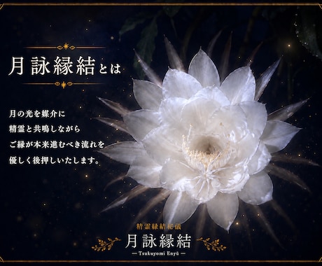 月光に願いを託し、精霊白魔術で縁結びします 精霊縁結秘儀ー月詠縁結ーにて恋愛成就を祈願します イメージ2