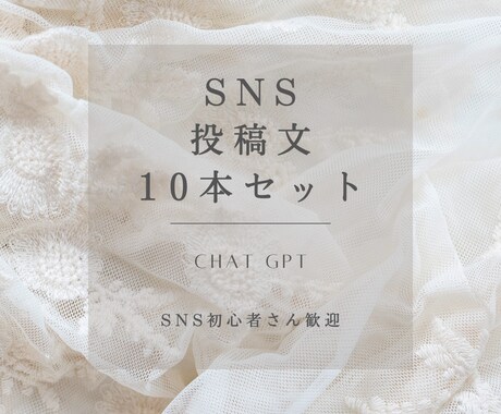 AI使用￤SNS投稿文10本作成します 投稿ネタに悩まないSNSづくりを。 イメージ1