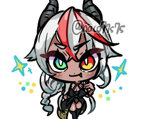 全身2000円！！可愛いミニキャラ描きます 完全おまかせ可能◎アイコンやグッズ、動画用などに！ イメージ2