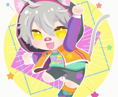 シンプルだけどかわいいデフォルメイラスト描きます 主線なしの一味違う絵、SNSアイコンやブログにも！ イメージ2