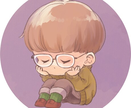 やわらかでかわいらしいSNSアイコンお描きします 童話のようなミニキャラクターになってみませんか？ イメージ1