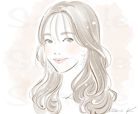 おしゃれな大人女子アイコンお描きします 商用◯綺麗さ、可愛さを表現します✳︎ イメージ2