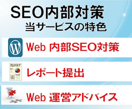 WordPressのSEO内部対策を代行します 内部施策と運営アドバイスで、検索上位表示を目指します イメージ2