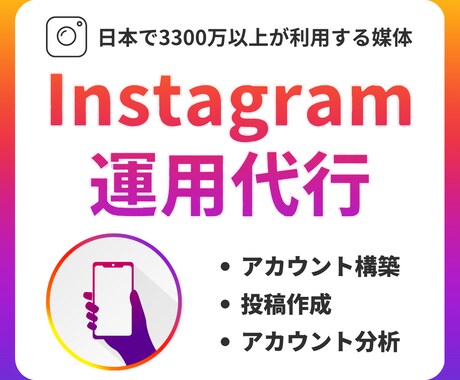 集客を目的としたInstagram運用代行をします SNS運用/集客/アカウント設計/コンセプト設計/インスタ イメージ1