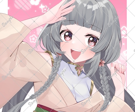 アイコン・イラスト（一枚絵/立ち絵など）描きます 納得いくまで修正OKです！気軽にご相談ください！ イメージ2