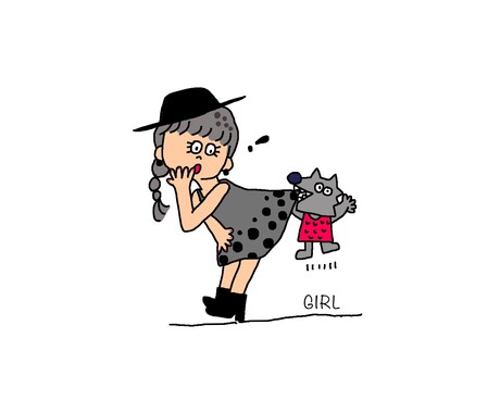 リピート様のみ！まぢで【ゆるかわ】イラスト描きます リピートのお客様限定でイラストの表情変更や動作変更致します♡ イメージ1