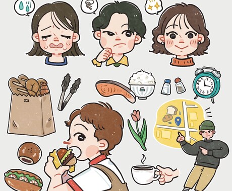 ほんわかPOP！やさしいタッチのイラストを描きます ◎商用利用OK　オリジナリティのある目を引くイラスト！ イメージ2