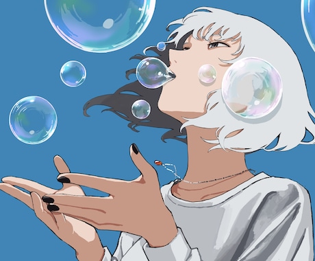 人物から一枚絵まで、イラストを作成します 高クオリティの厚塗りイラスト、背景込みの一枚絵まで イメージ1