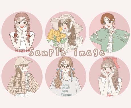 商用◎ やわらかいタッチのおしゃれイラスト描きます 【美容・配信・ビジネス・歌ってみた・SNS用】 イメージ2