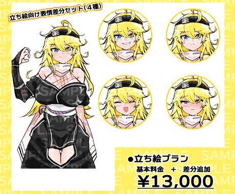 イラスト作成いたします 【Bプラン】動画やTRPGにも！キュートでダークなイラスト！ イメージ2