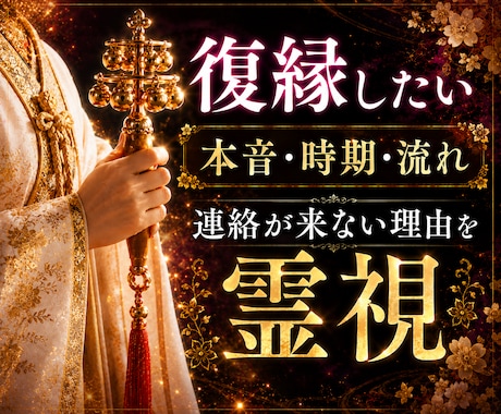 復縁 連絡が来ない｜音信不通や本音を霊視鑑定します 一度離れたお二人を結ぶ縁の流れ、想いと復縁への道筋を読み解く イメージ1