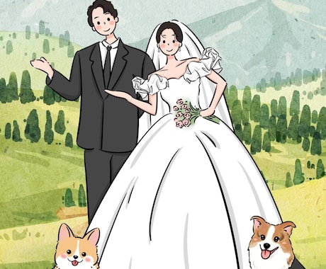 オリジナルキャラ風イラスト描きます SNSアイコンや結婚式にも大人気！／ イメージ2