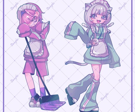 かわいいデフォルメイラストを制作します ステッカー等のグッズにおすすめ◎ イメージ2
