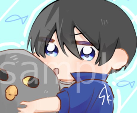 SNSアイコンを描きます TwitterやLINEなどで使えるSNSアイコンを描きます イメージ2