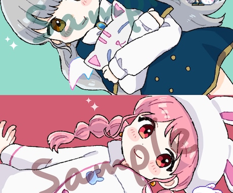 イラスト描きます ポップな1枚絵、立ち絵、サムネイルなど描きます！ イメージ2