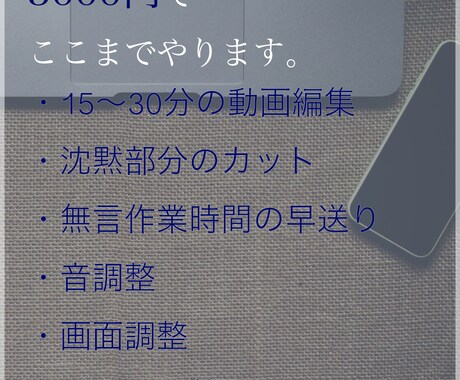 YouTube、仕事で使う動画を編集いたします 付け加えるのではなく、無駄をなくして、一番あなたらしい動画に イメージ2