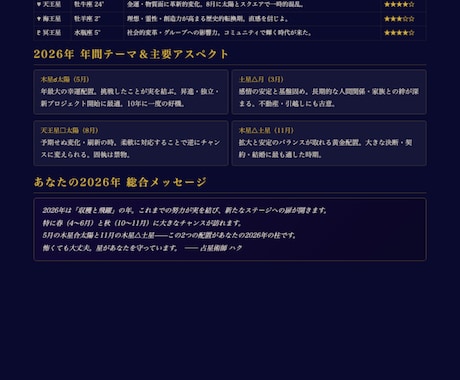 2026年 年間占い完全鑑定をお届けします 1年間の運命の流れを完全解読します イメージ1