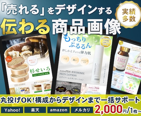 Amazon・楽天・ヤフーなどの商品画像作成します イメージ1
