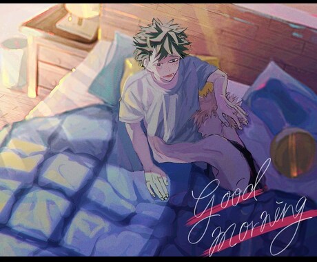 NL GL BL などCPコンビイラスト制作します ラブラブからケンカップルまで！お好きなコンビのイラスト制作！ イメージ1