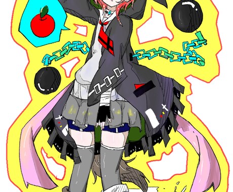 アイコンや1枚絵など描けます 基本的に女の子がメインとなりますアニメ向きの絵柄です イメージ2