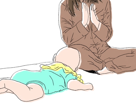 育児写真をやさしいイラストにします スマホにどんどん保存されていく育児写真を温かいイラスト仕上げ イメージ1