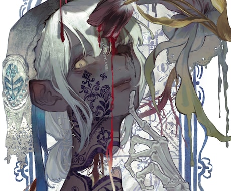 厚塗りで綺麗な世界観のイラストを作成します にじさんじ様実績〇、動画用イラスト、Vtuber活動など イメージ1