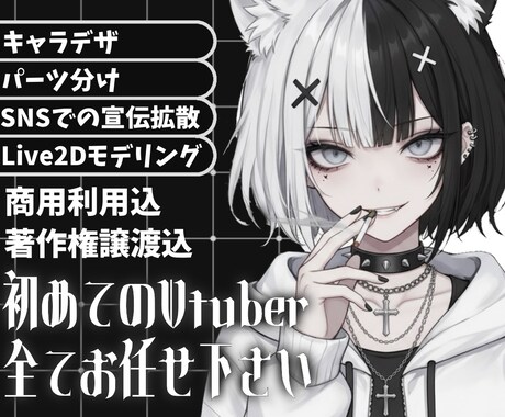 Vtuberイラストに1000円で命を吹き込みます 【Live2Dモデリング】月2名限定対応 / 満枠でも相談可 イメージ1