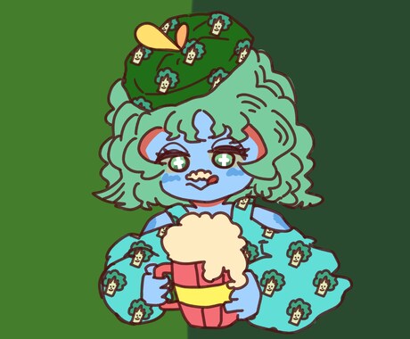 SNS映えするPOPなあなただけのイラスト描きます 汎用性の高いPOP風 の貴方だけのイラストを描きます！ イメージ2
