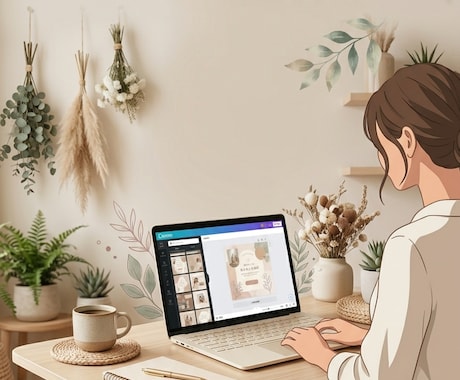 女性向け・ナチュラル系SNS画像制作します ナチュラルで伝わるSNS画像を制作します イメージ2