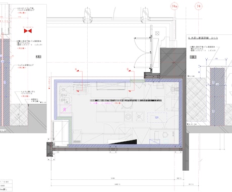 商空間などの基本図を描きます デザイナーの経験を元に、施主や設計者の意図を組む作図人 イメージ2