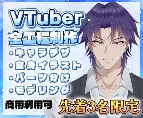 先着3名限定！VTuberモデルを制作します イメージ1