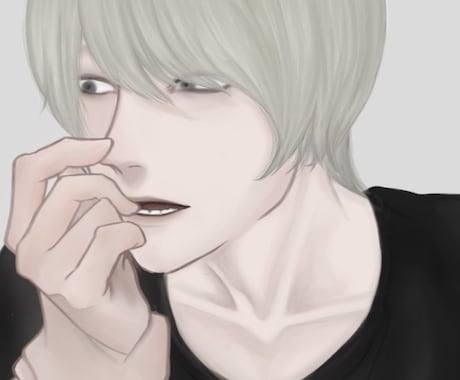 SNSアイコンや1枚絵のイラストを作成致します 色素薄めの美形男子を描かせて頂きます！ イメージ2