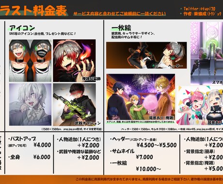 商用利用可！アイコン、サムネ、一枚絵など承ります 新規様歓迎！オリジナル以外も可！ イメージ2