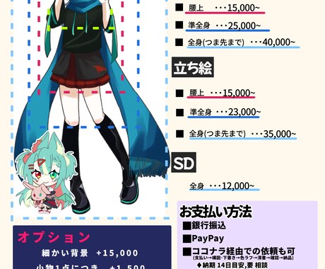 1枚絵～立ち絵まで貴方のイラストを制作します SNSで目を惹く可愛い×少し狂気のあるイラストをお届けします イメージ2
