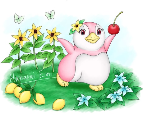絵本の挿絵のような可愛い生き物イラスト承ります