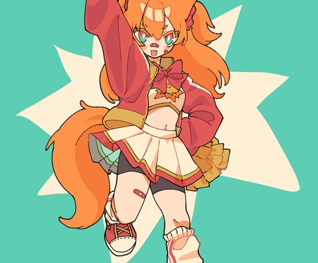 ポップな等身イラスト描きます イメージ1
