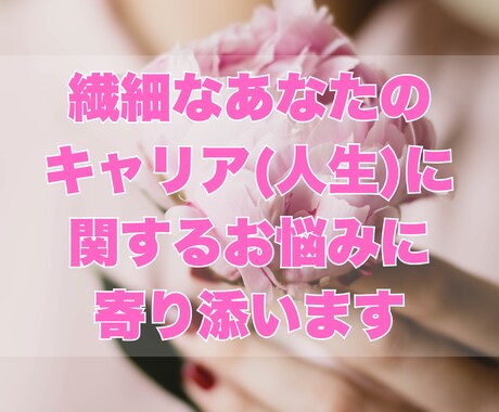 HSPさんのキャリアの悩みに丁寧に寄り添います 国家資格キャリアコンサルタント保有✿安心安全の相談タイム イメージ2
