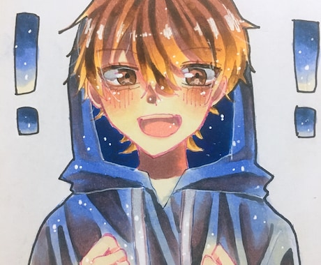 色紙イラスト(コピック)かきます お好きなキャラやうちの子を色紙(アナログ絵)に描きます！ イメージ2