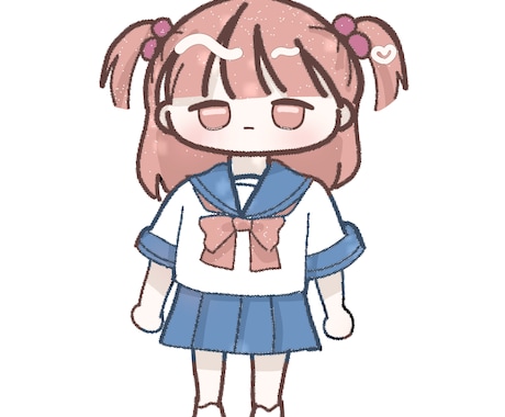 ゆるくて可愛いデフォルメのミニキャラをお描きします イメージ1