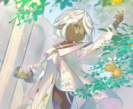 空気感のあるイラスト制作を致します アイコン/立ち絵/一枚絵/キャラデザ幅広く対応致します！ イメージ1