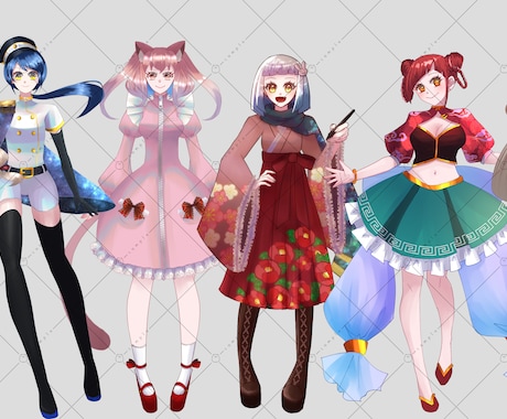 キャラクターの立ち絵描きます 配信サイトやTRPG等にいかがでしょうか? イメージ1