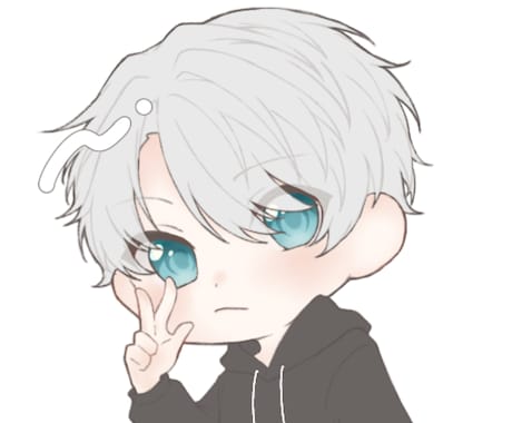 SNSで使えるミニキャラアイコンイラストを描きます ミニキャラ胸上までの、SNS上で使えるアイコンイラスト イメージ1