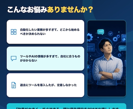 業務の自動化どこからやるべきか診断します ビデオチャット60分+優先順位付き診断メモを納品 イメージ2