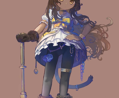 人物・背景のイラストを描きます 【基本】全身絵＋背景ありのイラストを制作します イメージ2