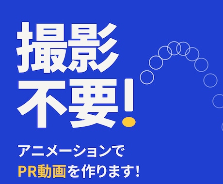 撮影不要！アニメーションでPR動画を作ります イメージ1