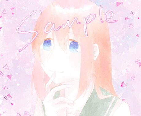 オリジナルのSNSアイコン作成いたします 男女ともに対応できます。女の子と水彩風の淡い塗りが得意です！ イメージ2
