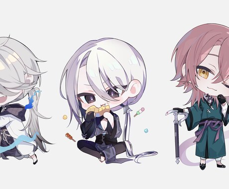 鮮やかで可愛いデフォルメイラスト♪お描きいたします SNS用のアイコン・グッズ等にも♪ イメージ2
