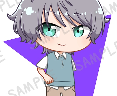 可愛いミニキャラ・SDイラスト描きます パキッとしたアニメ塗りが特徴です！SNSアイコンなどに！ イメージ2