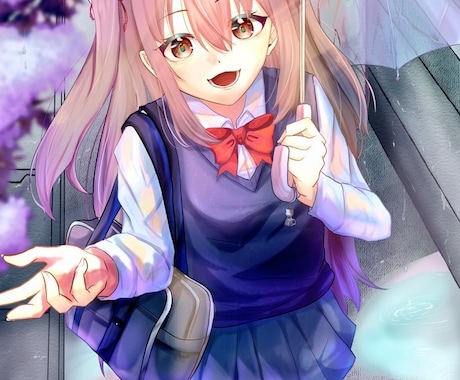 VTuber歌みた向け！目を引く一枚絵を制作します ラフ3〜5案提出◎イメージが曖昧でもOK！ イメージ2