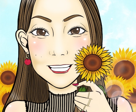 お祝いや記念日に☆似顔絵制作いたします 誇張しすぎないけれど、特徴を捉えた世界に1つだけの贈り物 イメージ2